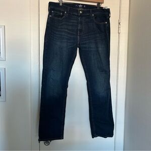 Hollister Slim Straight Epic Flex Dark Wash Jeans